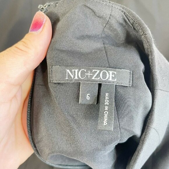 Nic + Zoe Black Leading Lady A-Line Key Hole Dress - Picture 4 of 12